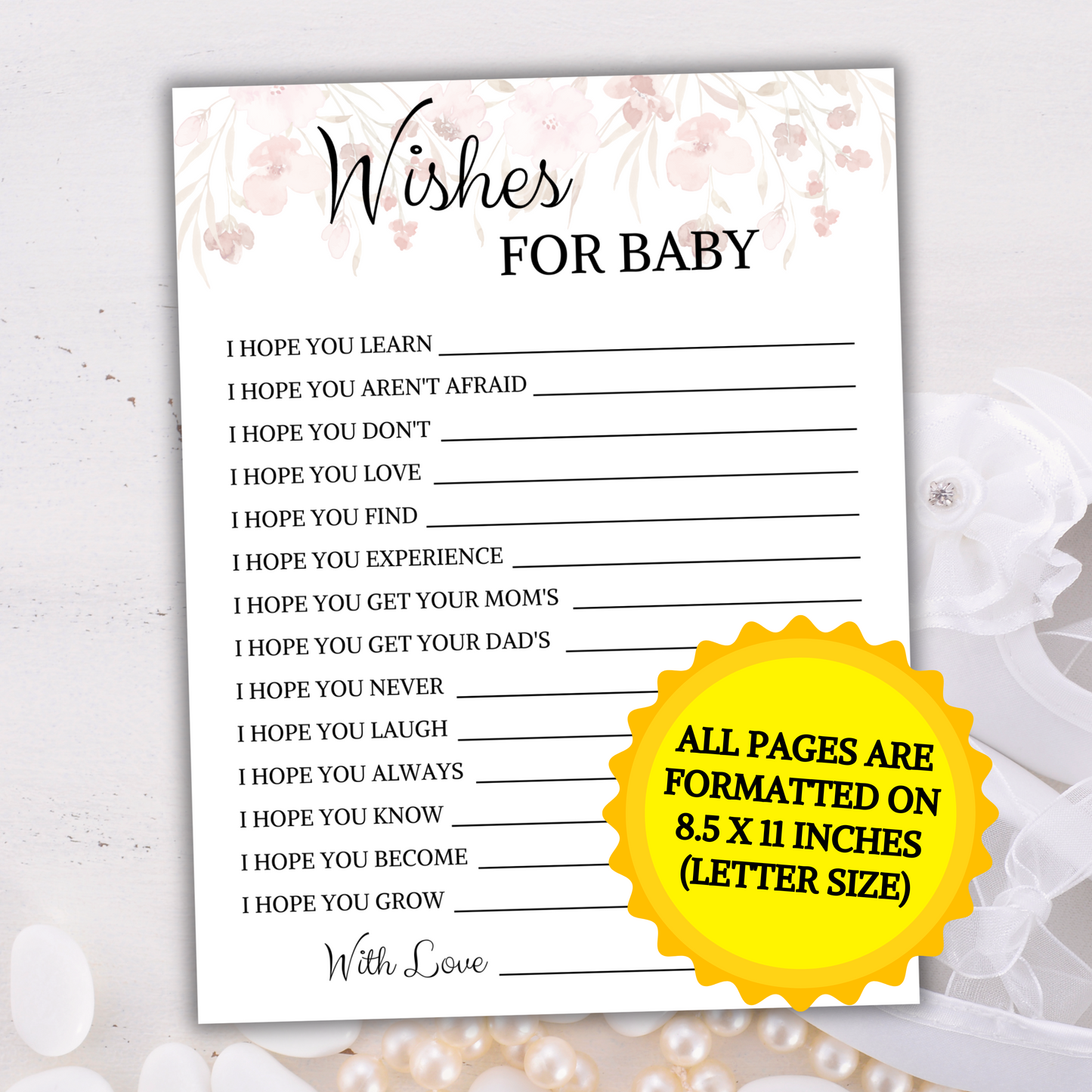 Baby Shower Wishes For Baby | Well Wishes Baby Card