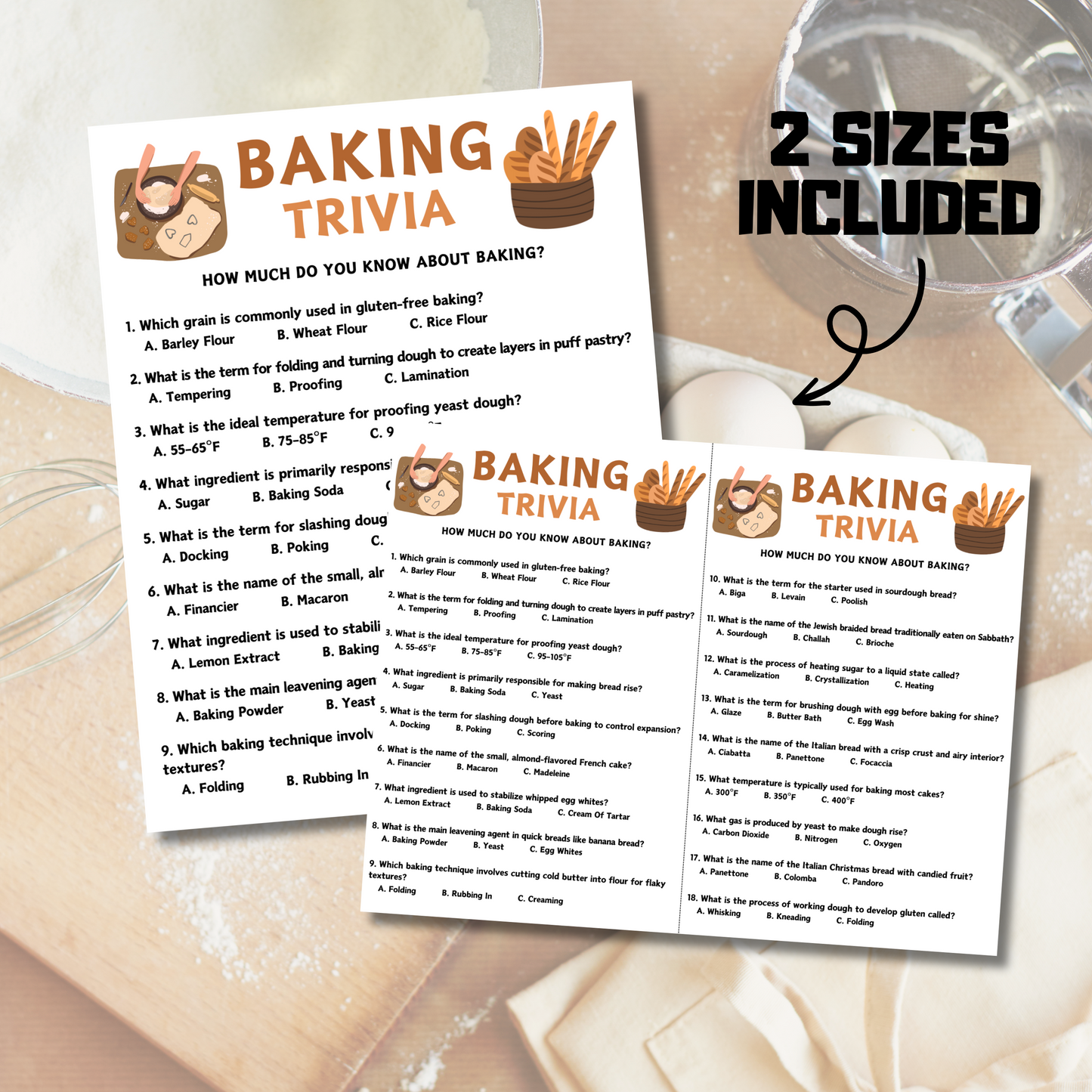 Baking Trivia Game | Baking Knowledge Quiz Game