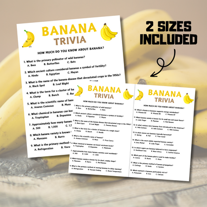 Banana Trivia Game | Banana Knowledge Quiz Game