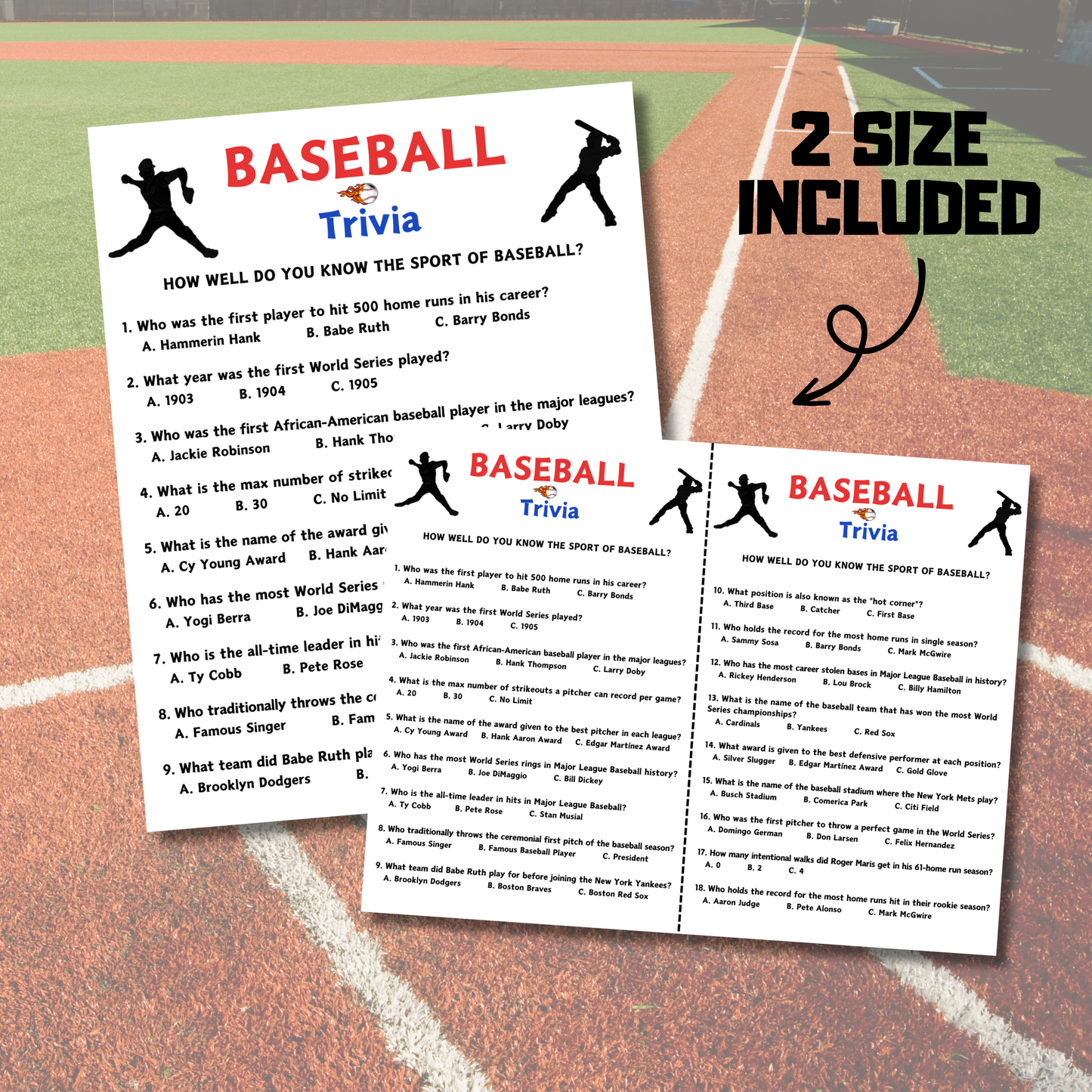 Baseball Trivia Game | MLB Trivia Game for Kids & Adults