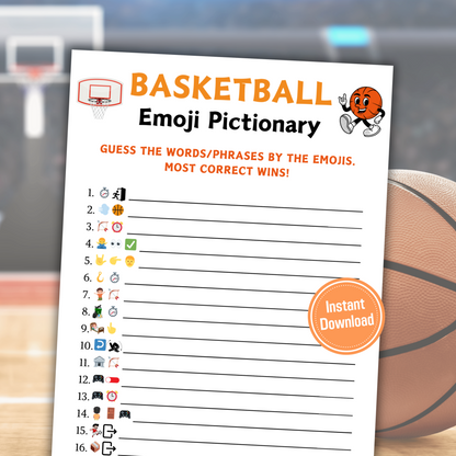 Basketball Emoji Pictionary Game | NBA Emoji Puzzle Game