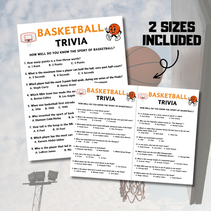 Basketball Trivia Game | Printable NBA Trivia Game
