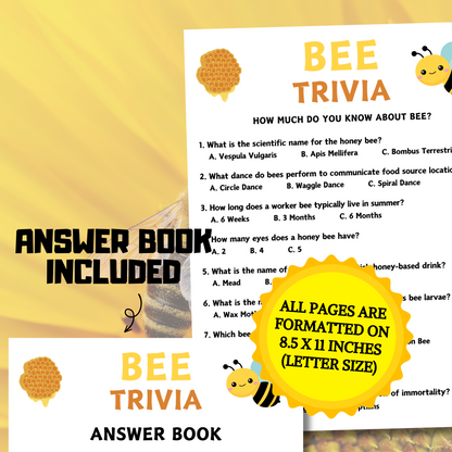 Bee Trivia Game | Bee Knowledge Quiz Game