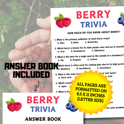 Berry Trivia Game | Berry Knowledge Quiz Game