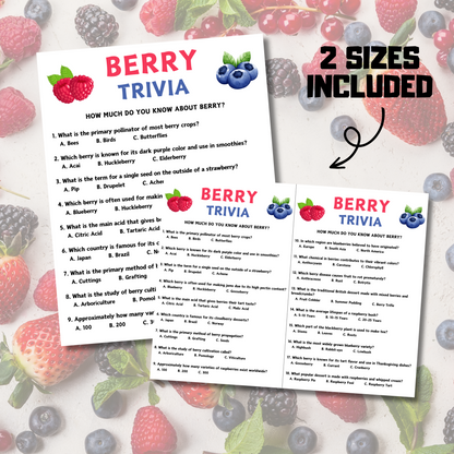 Berry Trivia Game | Berry Knowledge Quiz Game