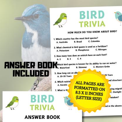 Bird Trivia Game | Bird Knowledge Quiz Game