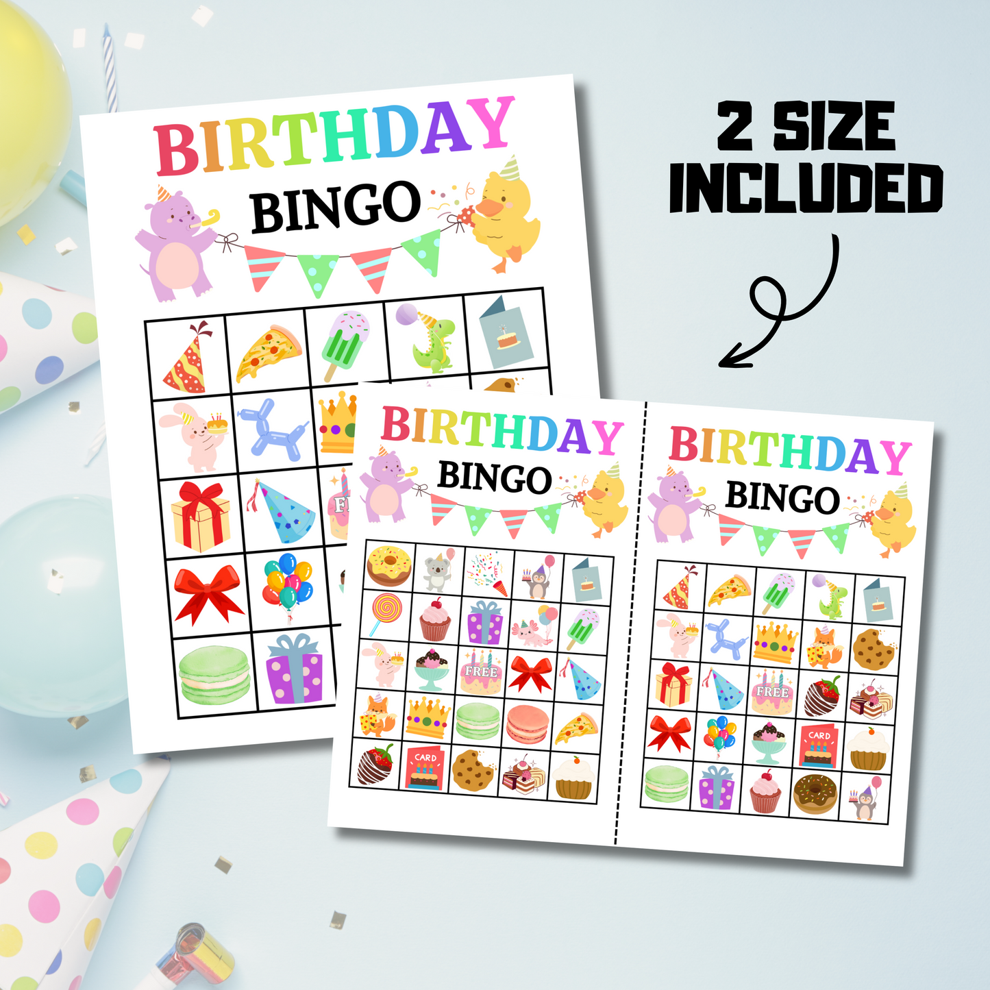 30 Birthday Bingo Game | Birthday Party Activities and Games for Kids and Adults