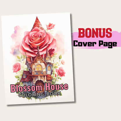 Blossom Fairy House Coloring Book 1: Blossom Fairy House Cover Page