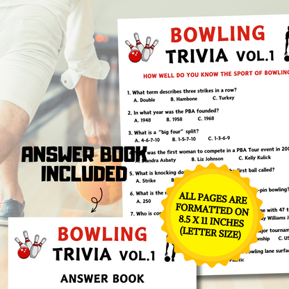 Bowling Games Bundle | Printable Bowling Team Party Game