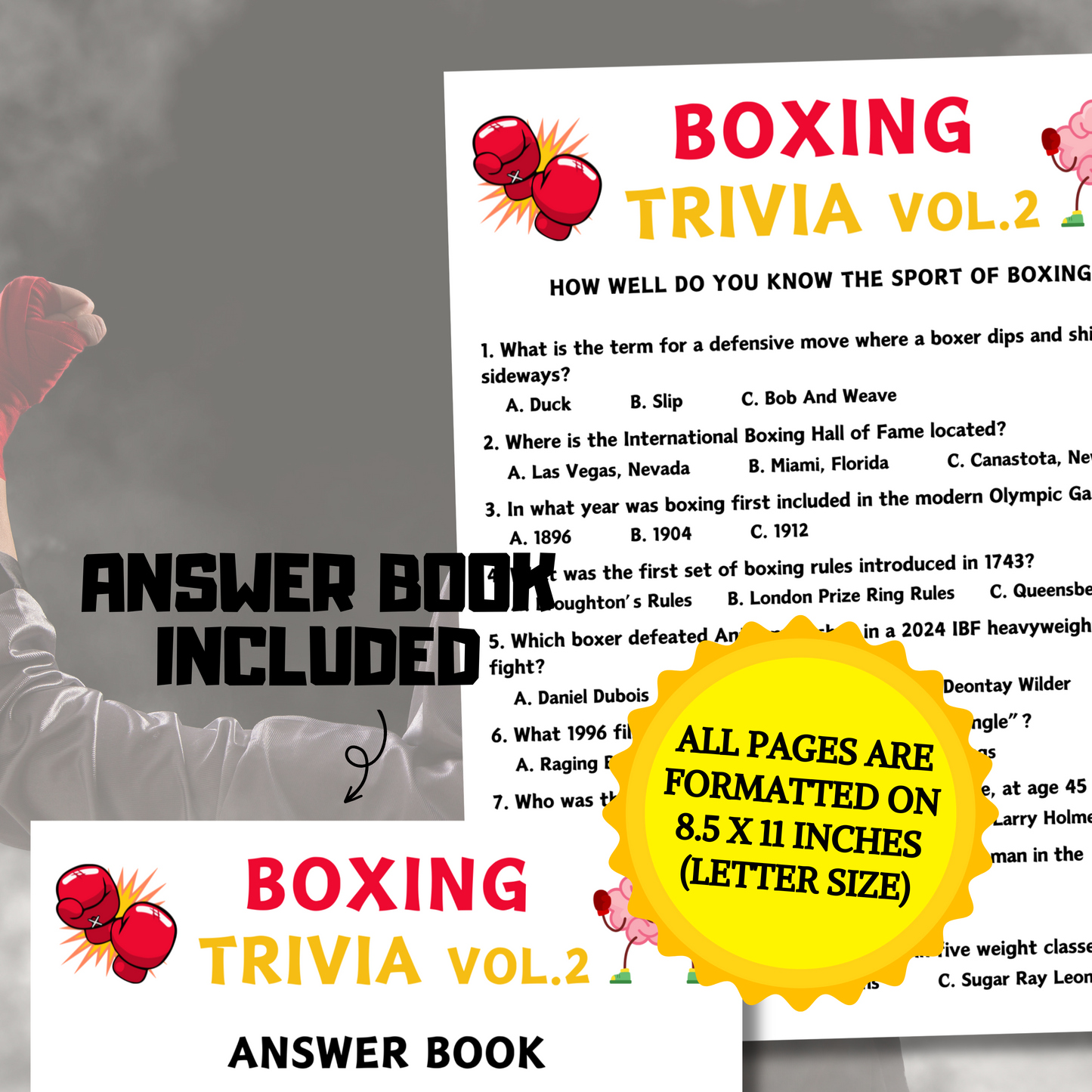 Boxing Trivia Game Vol.2 | Boxing Knowledge Quiz Game