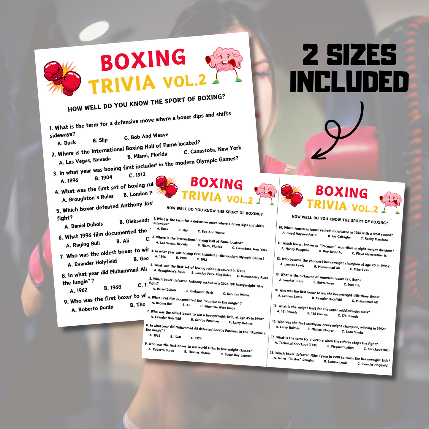 Boxing Trivia Game Vol.2 | Boxing Knowledge Quiz Game