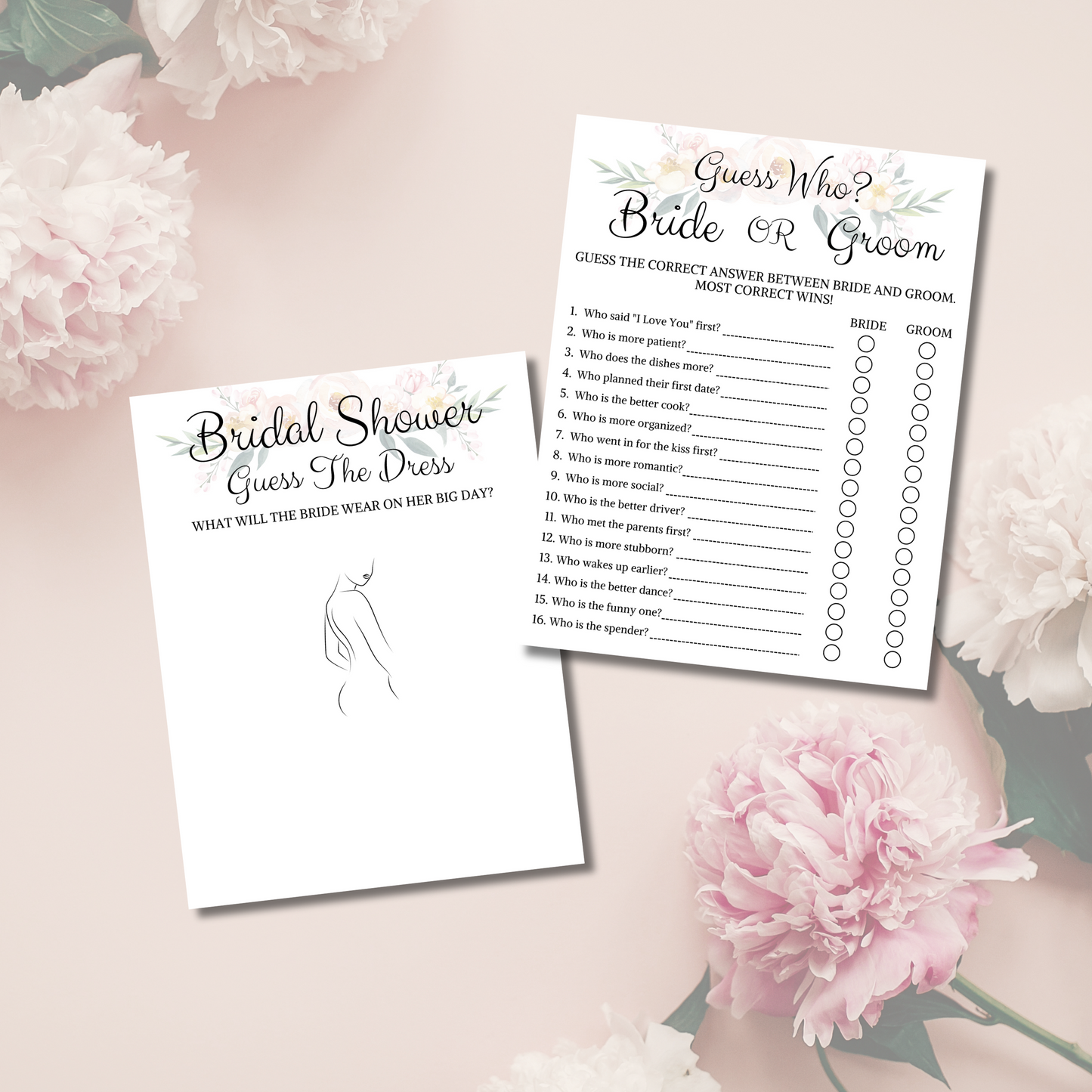 Bridal Shower 30 Party Games | BEST PRICE Bridal Shower Game Bundle