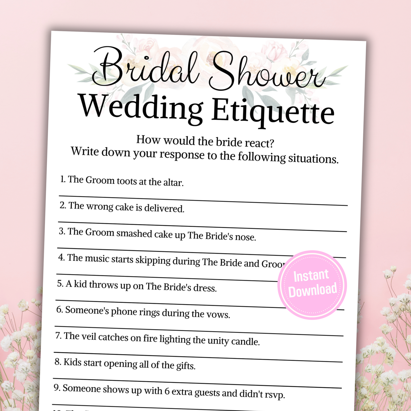 Bridal Shower Wedding Etiquette 911 | What Would You Do