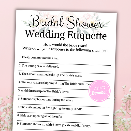 Bridal Shower Wedding Etiquette 911 | What Would You Do