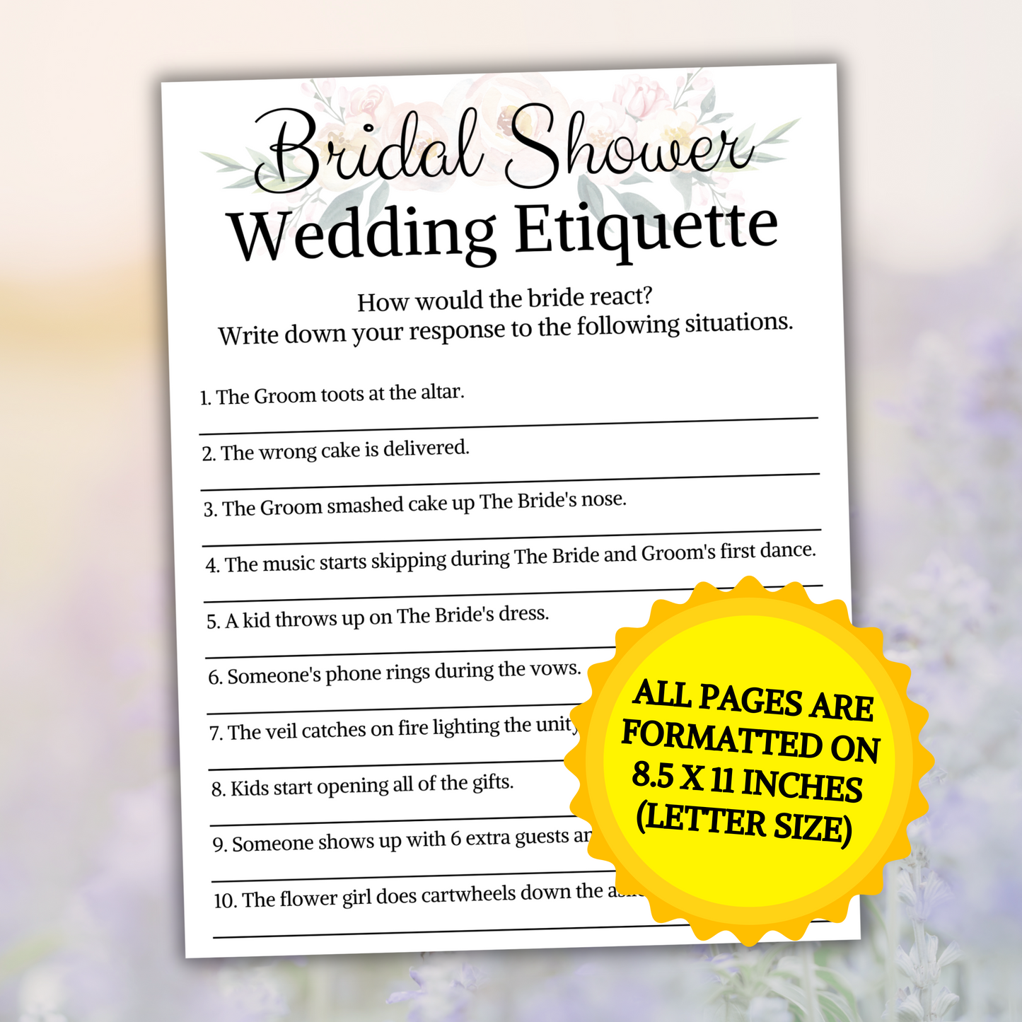 Bridal Shower Wedding Etiquette 911 | What Would You Do