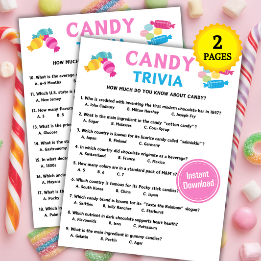 Candy Trivia Game | Candy Knowledge Quiz Game