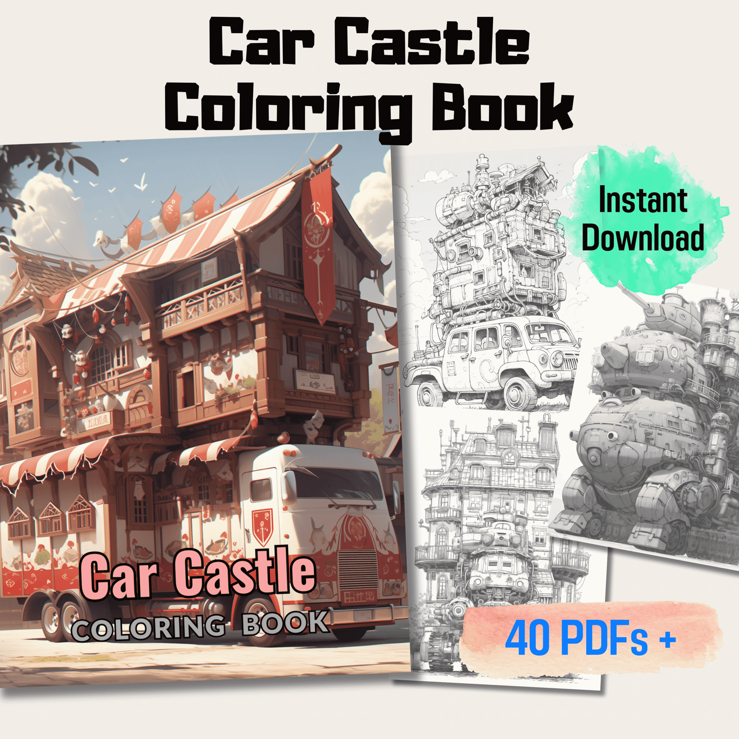 Car Castle Coloring Book, Fun and Engaging Kids Activity