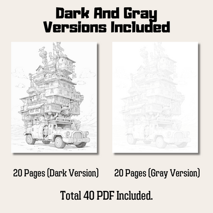 Car Castle Coloring Book, Fun and Engaging Kids Activity