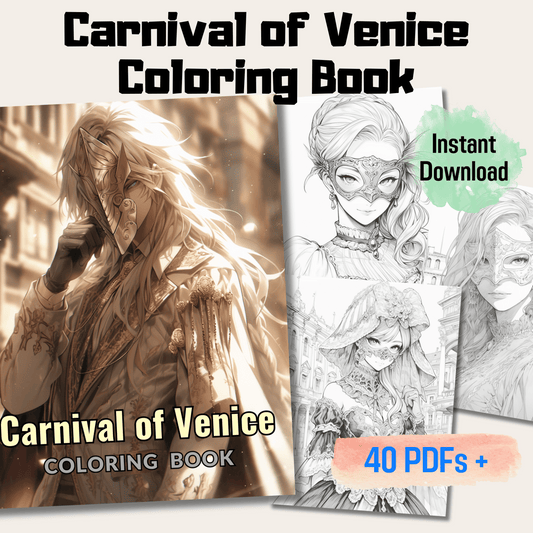 Carnival of Venice Coloring Book 1: Carnival of Venice