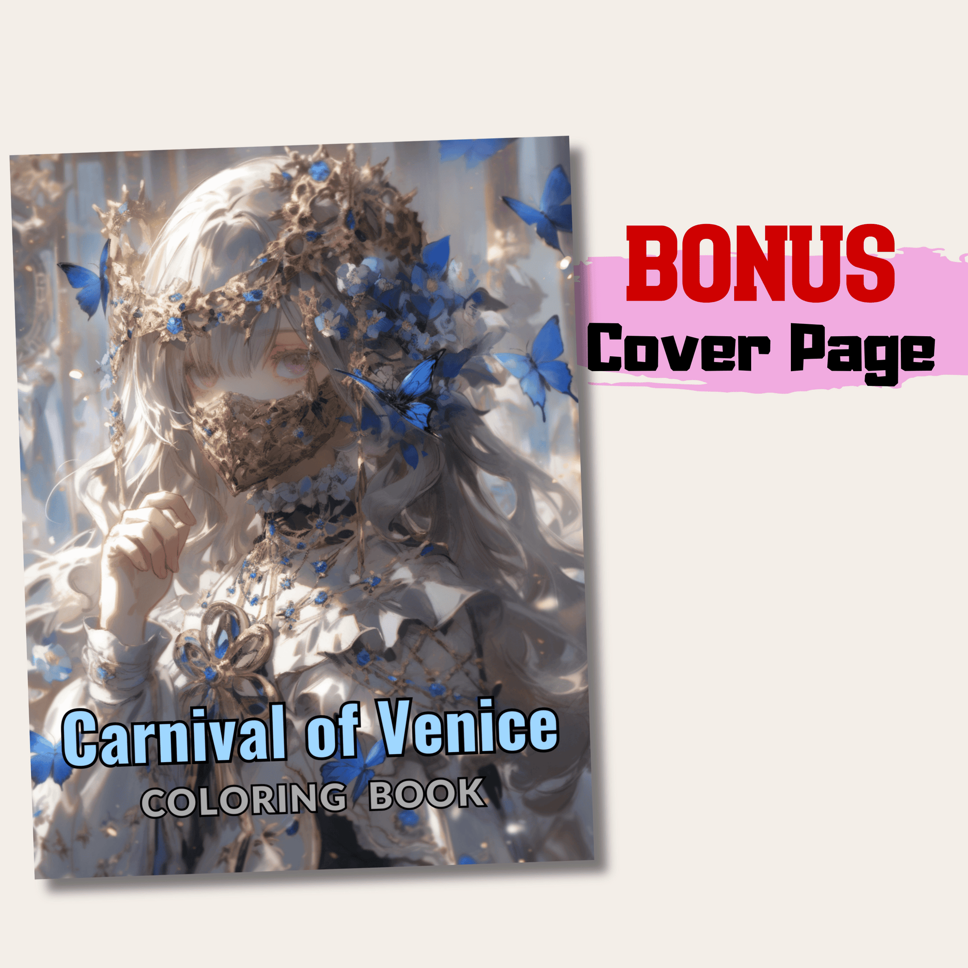 Carnival of Venice Coloring Book 2: Carnival of Venice Cover Page