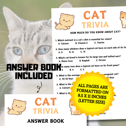 Cat Trivia Game | Cat Knowledge Quiz Game