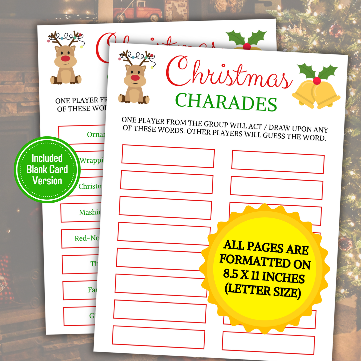 Christmas Charades Game | Christmas Family Game