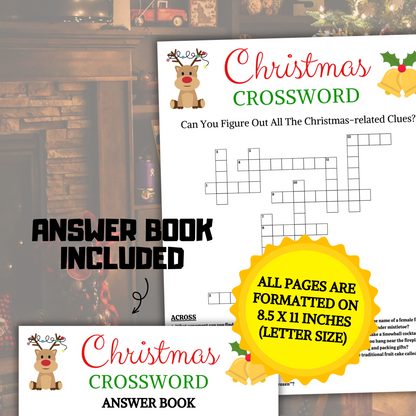 Christmas Crossword Game | Printable Christmas Word Puzzle