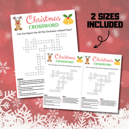 Christmas Crossword Game | Printable Christmas Word Puzzle