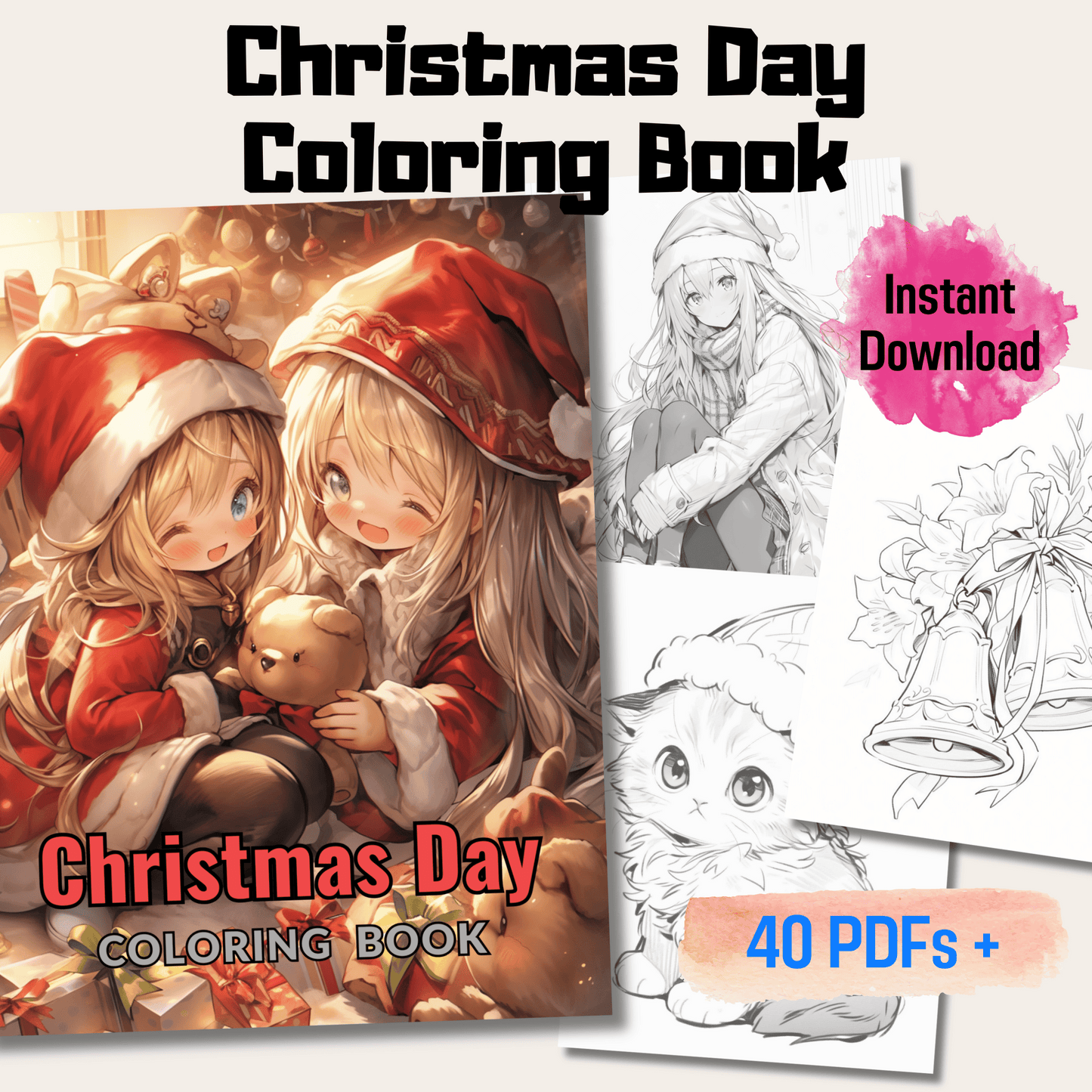 Christmas Day Coloring Book 1: Christmas Day