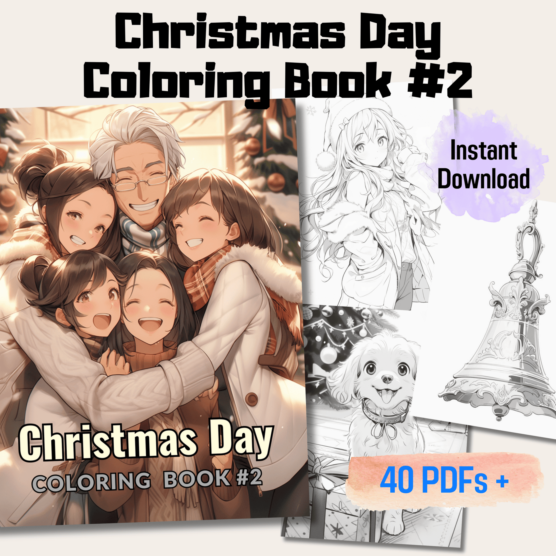 Christmas Day Coloring Book 2: Christmas Day