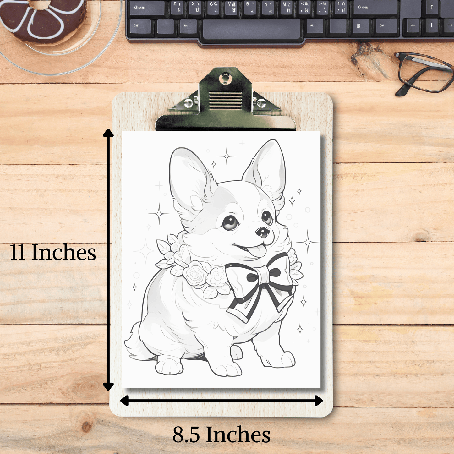 Christmas Dogs Grayscale Coloring Book, 20 Pages Unique Canine Designs for Relaxation and Festive Fun