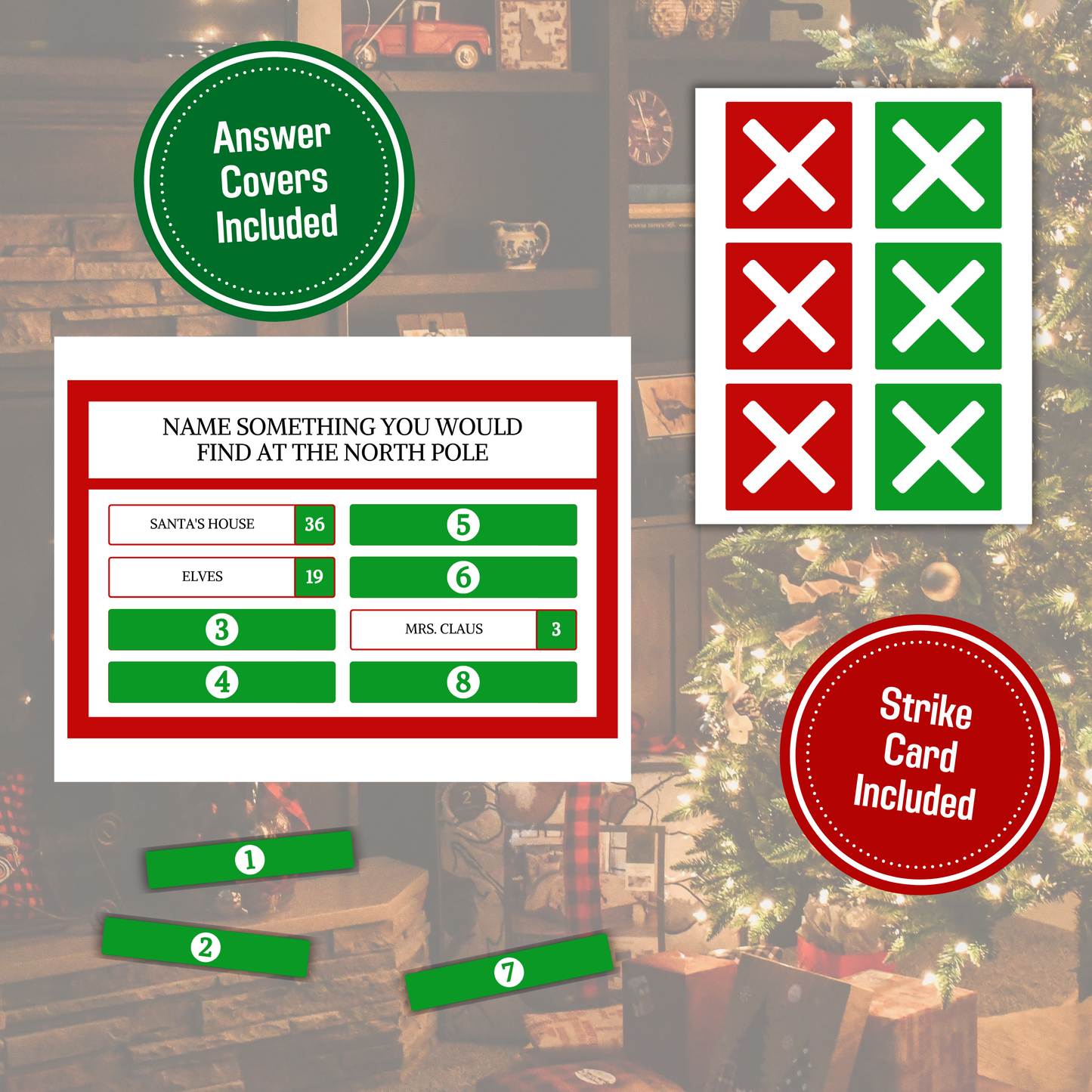 Christmas Friendly Feud Game | Printable Christmas Game