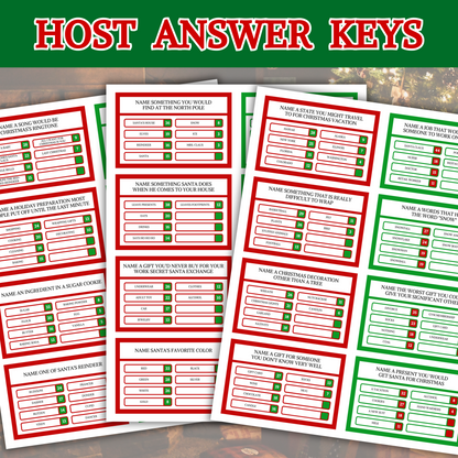 Christmas Friendly Feud Game | Printable Christmas Game