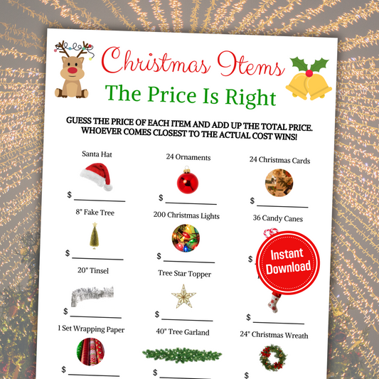 Christmas Items Guess Price Game | Christmas The Price Is Right Game