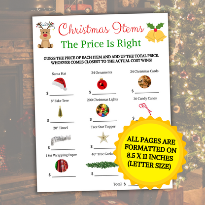 Christmas Items Guess Price Game | Christmas The Price Is Right Game