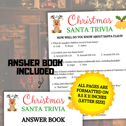 Christmas Santa Trivia Game | Santa Claus Knowledge Quiz Game