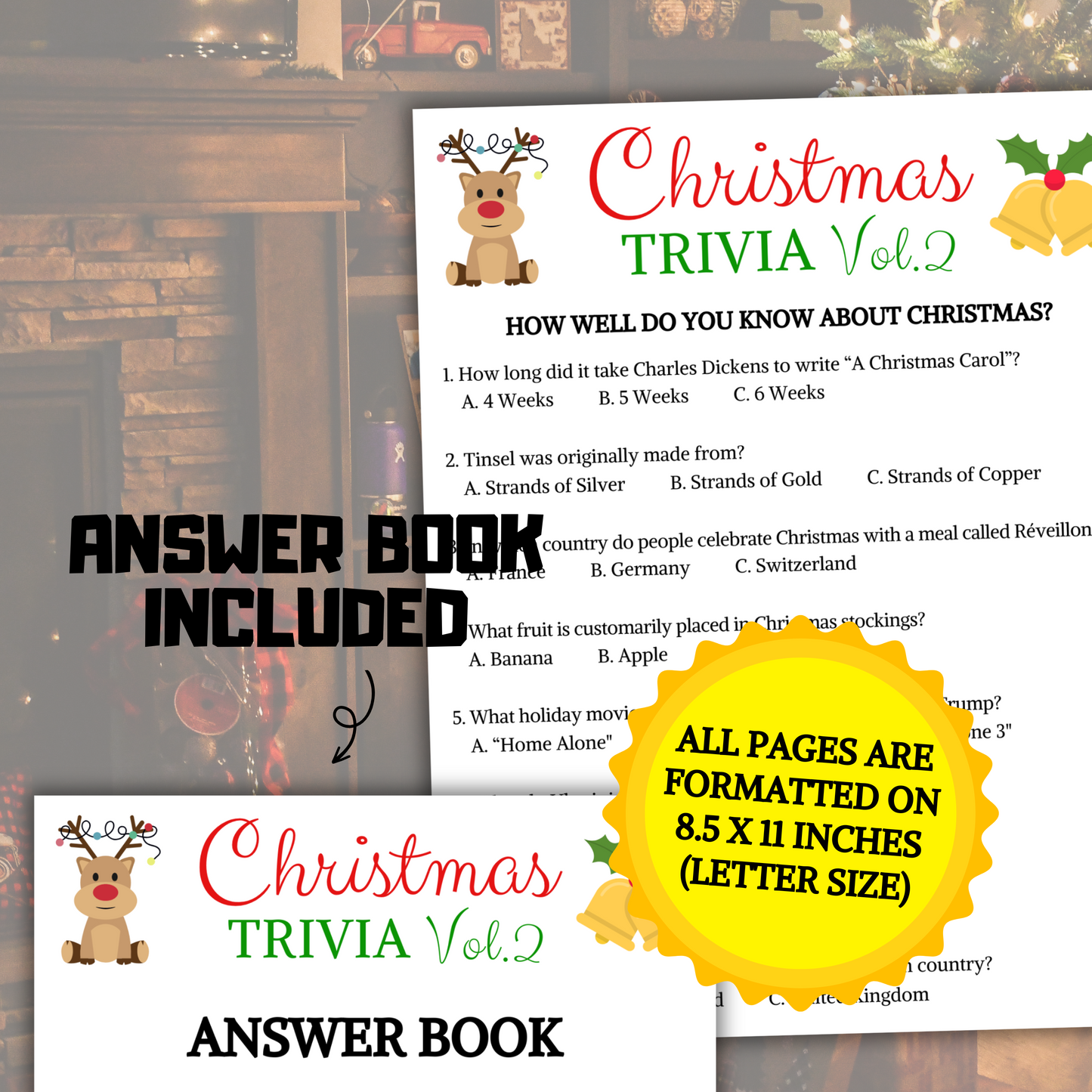 Christmas Trivia Game Volume 2 | Christmas Knowledge Quiz Game