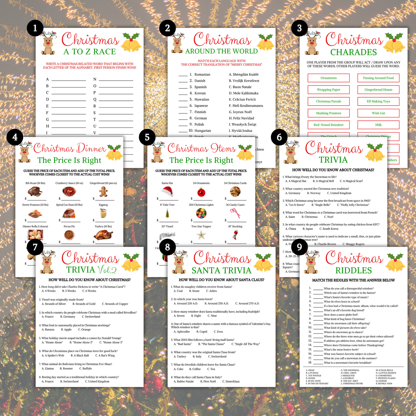 Ultimate Christmas Games Bundle | Printable Christmas Party Games