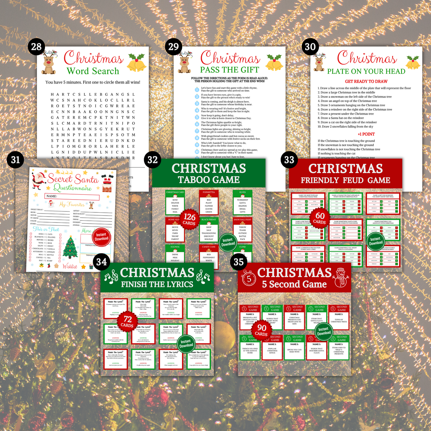 Ultimate Christmas Games Bundle | Printable Christmas Party Games