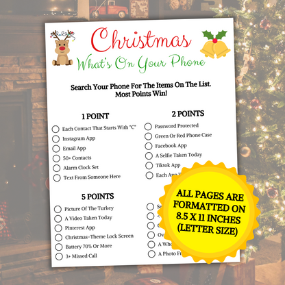 Christmas What's On Your Phone Game | Office Christmas Party Games