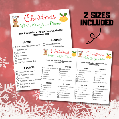 Christmas What's On Your Phone Game | Office Christmas Party Games