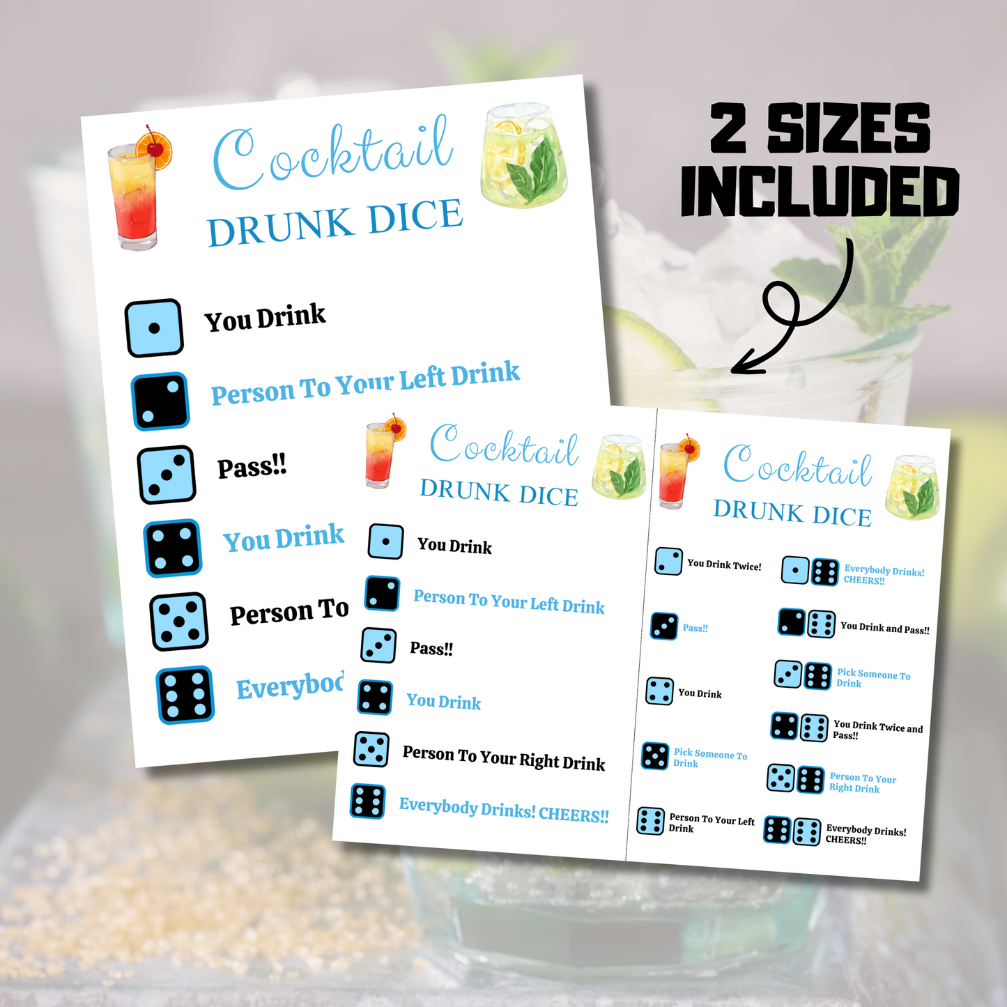 Cocktail Party Word Scramble Game | Printable Cocktail Word Game