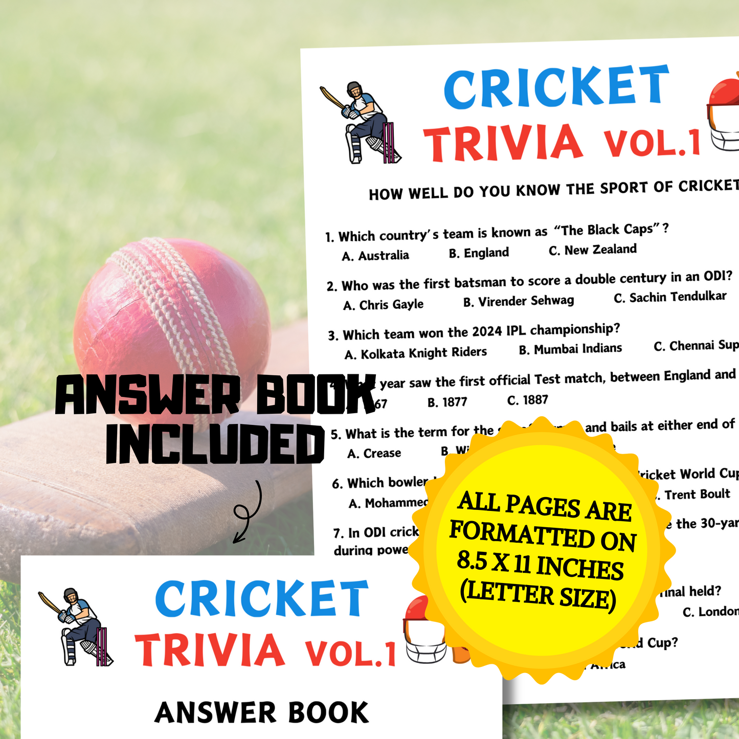 Cricket Trivia Game Vol.1 | Cricket Knowledge Quiz Game