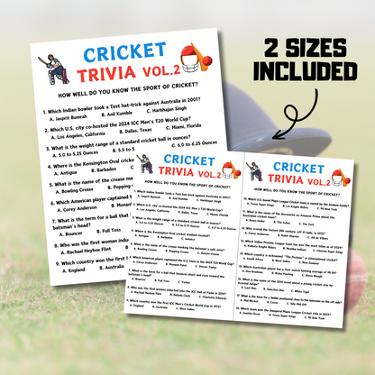 Cricket Trivia Game Vol.2 | Cricket Knowledge Quiz Game