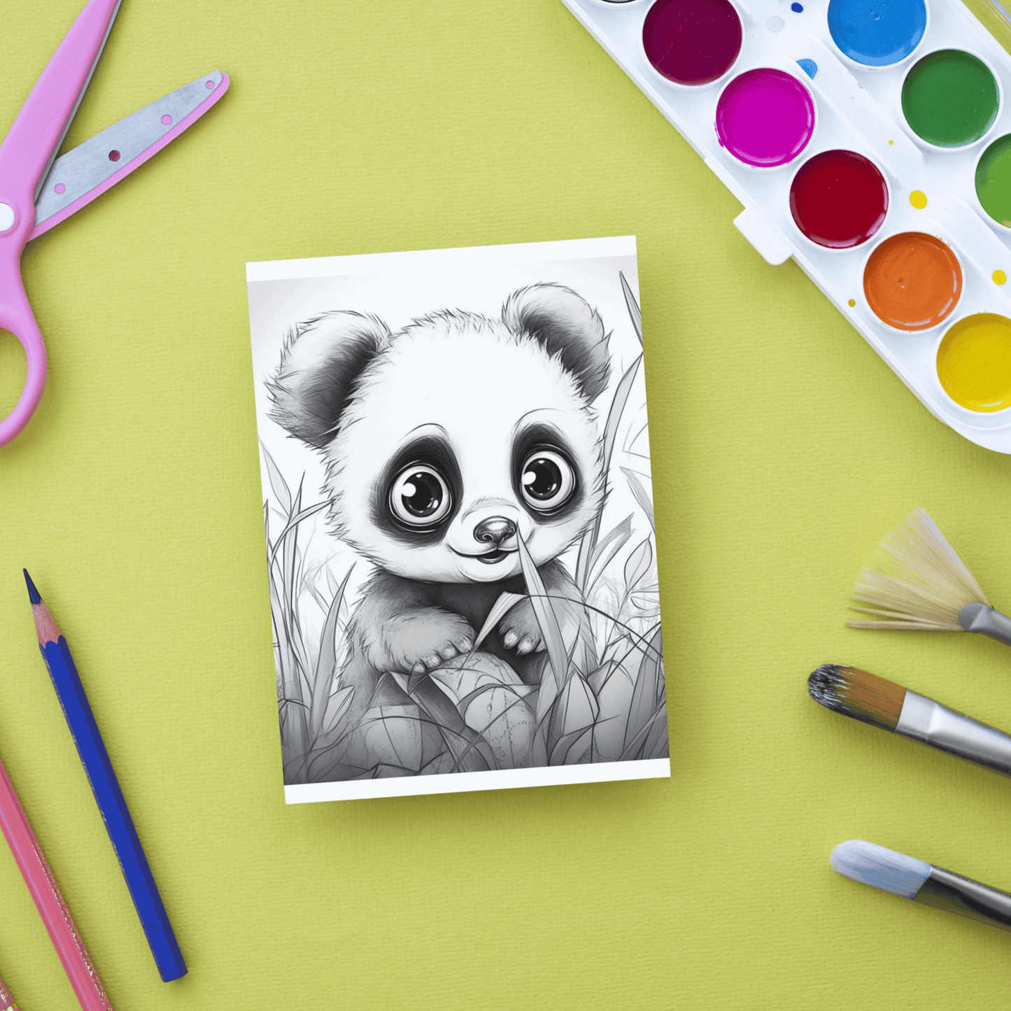 Cute Animal Coloring Book 2: Cute Baby Panda Print Out Demo