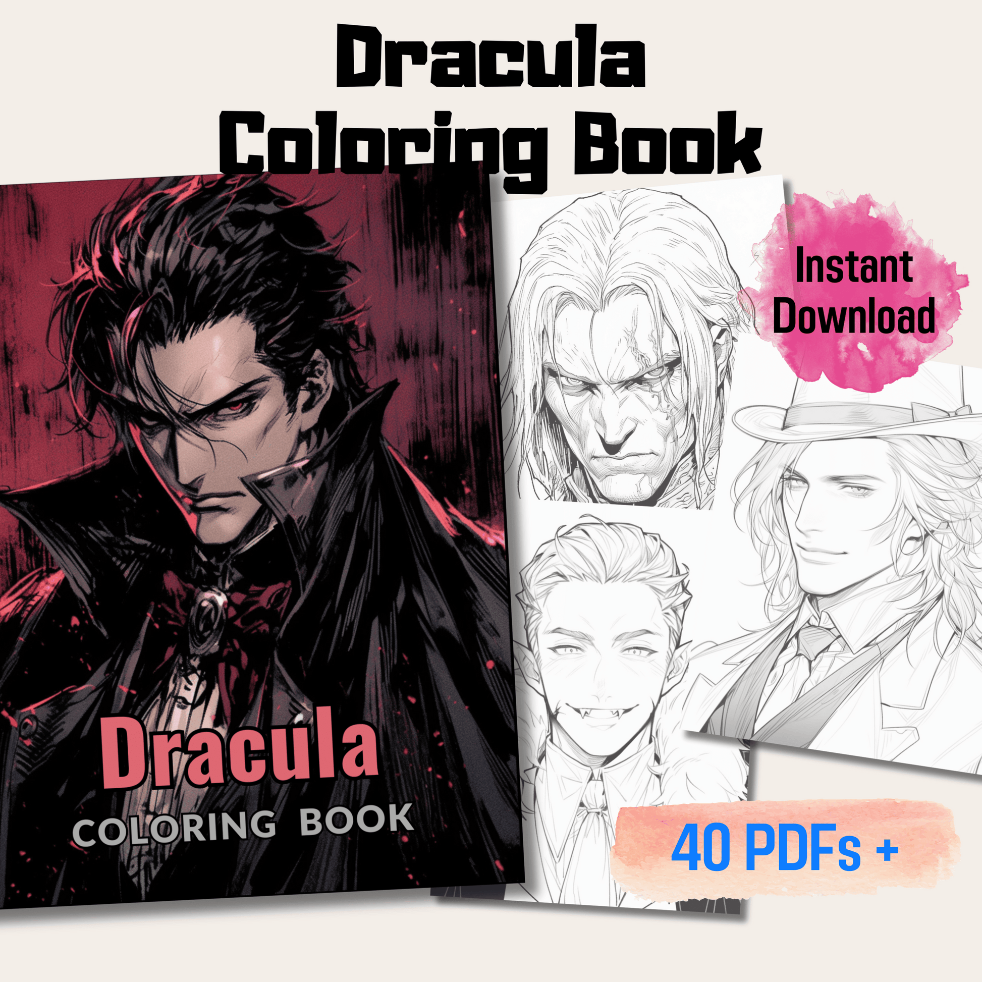 Dracula Coloring Book 1: Dracula