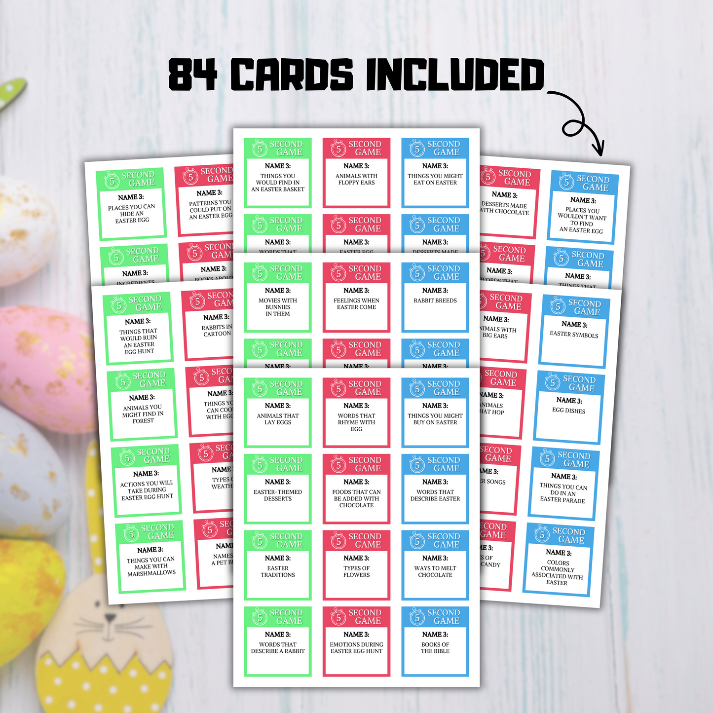 Easter 5 Second Game | Easter Party Game Printable