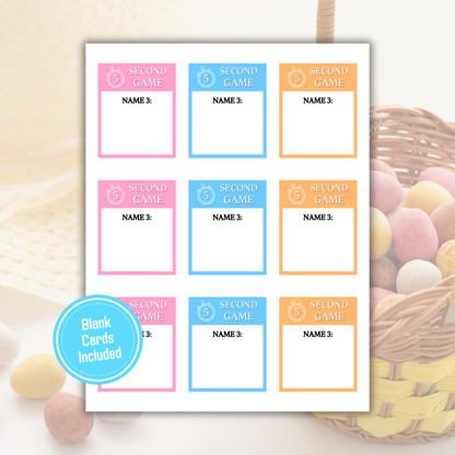 Easter 5 Second Game | Printable 5 Sec Easter Party Game