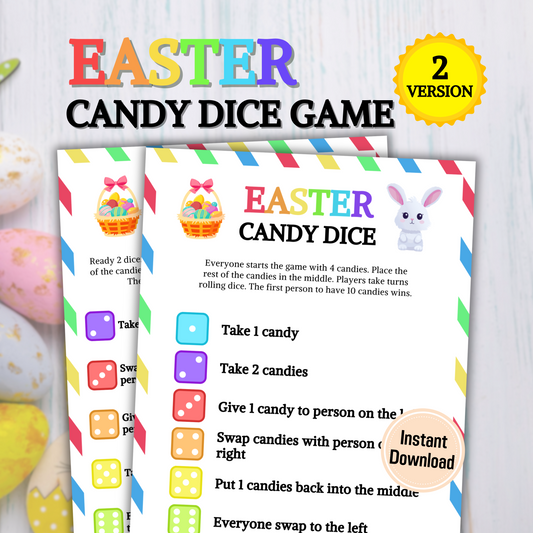 Easter Candy Dice Game | Easter Dice Game for Kids