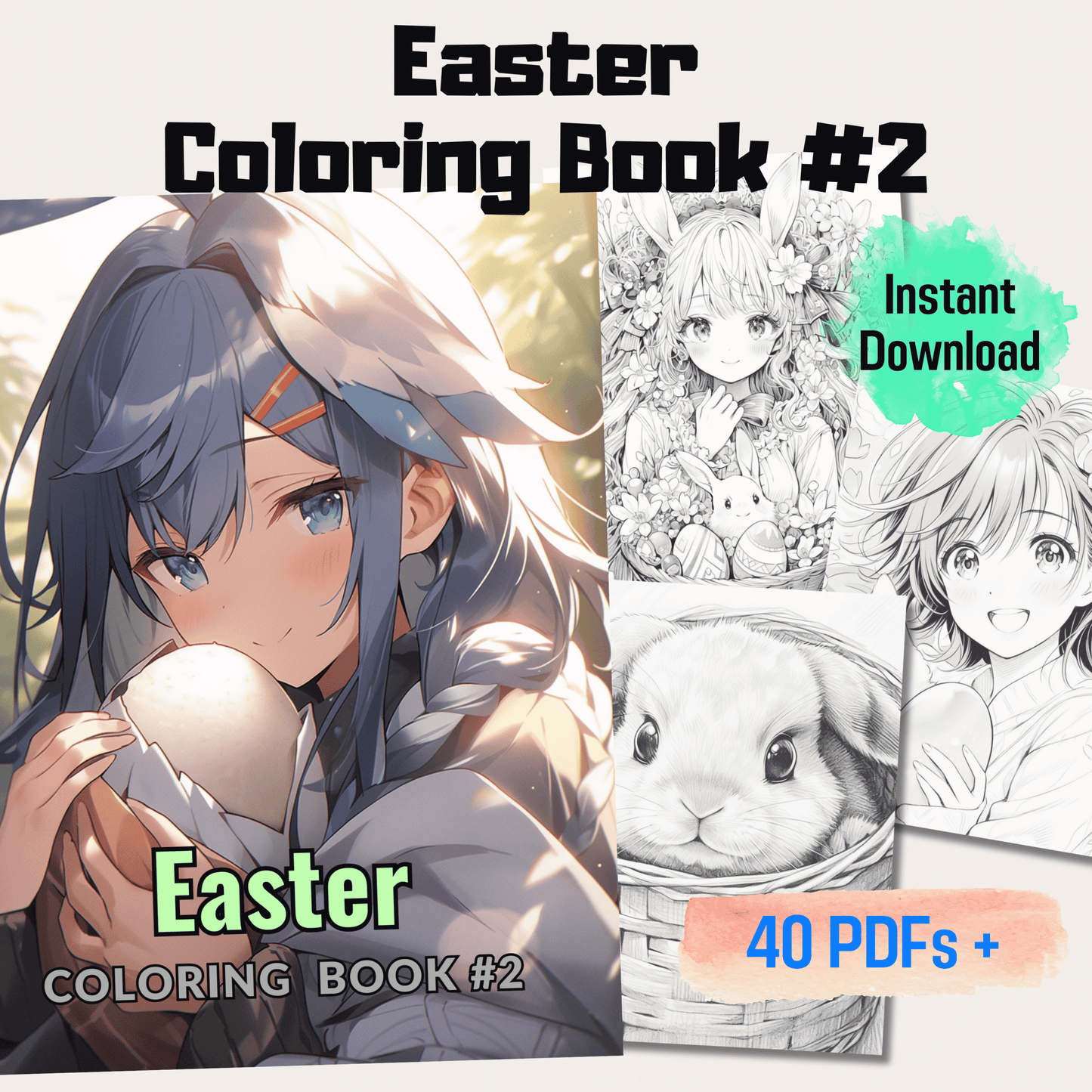 Easter Coloring Book 2: Easter